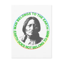 Earth does not belong to man postcards