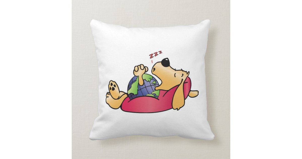Earth Dog Sleeping Pillow Zazzle