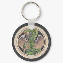 Earth Dragon Keychain by smilodonart Earth Dragon Keychain
