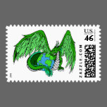Earth Dragon Postage Stamp