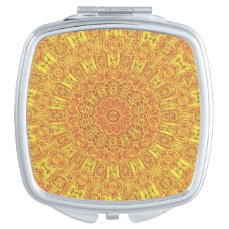 EARTH Element Contours Pattern Compact Mirrors