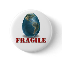 Earth Fragile Button