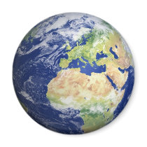 Earth Fridge Magnet #2 -  Europe/Africa