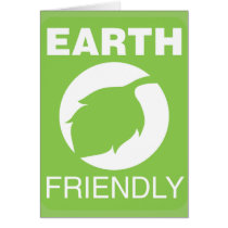 Earth friendly greeting card