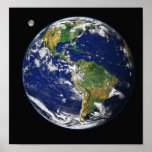 Earth from space print