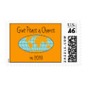 Earth - Give Peace a Chance in 2010 Postage postage by JuJuGarden Earth - Give Peace a Chance in 2010 Postage postage