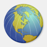 Earth Globe Refrigerator Magnets