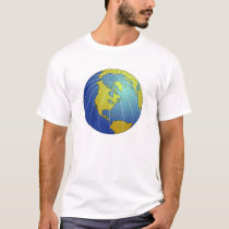 Earth Globe t-shirts