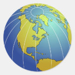 Earth Globe Sticker