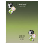 Earth Gradient Sports Stationery Letterhead