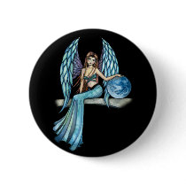 Earth Guardian Angel Fairy Button