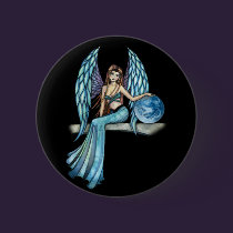 Earth Guardian Angel Fairy buttons