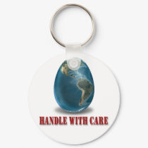 Earth Handle With Care Keychain