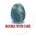 Earth Handle With Care Sticker by Curious_Dreams Earth Handle With Care Sticker