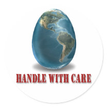 Earth Handle With Care Sticker
