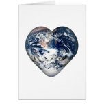 Earth Heart (Add Background Color) Cards