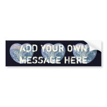 Earth Heart bumper stickers