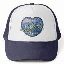 Earth Heart: Love Your Mother hats by JaZilla Earth Heart: Love Your Mother hats