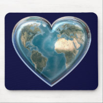 Earth Heart Mousepad mousepads