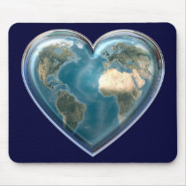 Earth Heart Mousepad by Curious_Dreams Earth Heart Mousepad