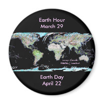 Earth Hour / Earth Day magnets
