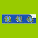 earth II scrapbook sticker dark blue bumper stickers