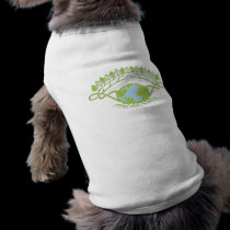 Earth in Art Nouveau Vines pet clothing