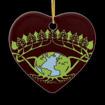 Earth in Art Nouveau Vines ornaments