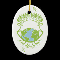 Earth in Art Nouveau Vines ornaments