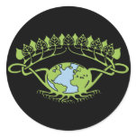 Earth in Art Nouveau Vines stickers