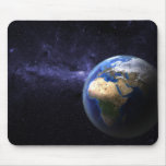 Earth in space mousepads