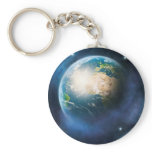 Earth in stars key chain