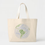Earth in Tagxedo Tote Bag