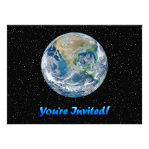 Earth Invite 5.5" by 7.5
