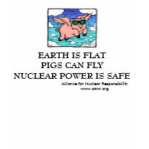 EARTH IS FLAT PIGS CAN FLY NUCLEAR POWER ... t-shirts