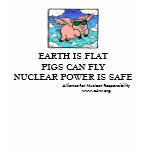 EARTH IS FLAT PIGS CAN FLY NUCLEAR POWER ... TEE SHIRTS