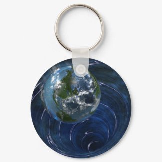 Earth is in trouble keychain