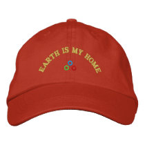 EARTH IS MY HOME - Embroidered Hat embroidered hats
