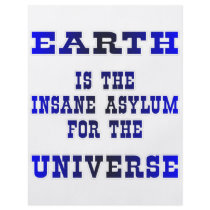 Earth Is The Insane Asylum For The Universe flyers