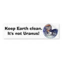 Earth, Keep Earth clean. bumper stickers by amberbrooke21 Earth, Keep Earth clean. bumper stickers