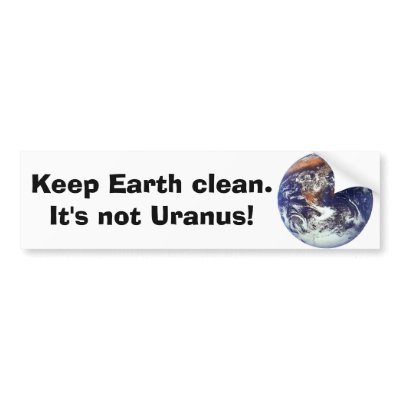 Earth, Keep Earth clean. Bumper Stickers by amberbrooke21