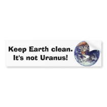 Earth, Keep Earth clean. bumper stickers