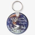 Earth keychain, There's only one..., Use it wisely