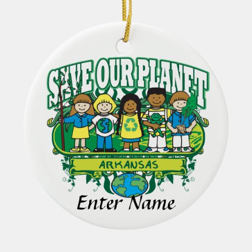 Earth Kids Arkansas Christmas Ornaments