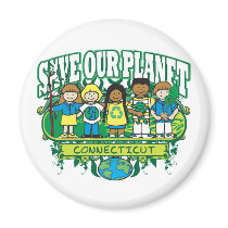 Earth Kids Connecticut magnets by greenprideearthkids Earth Kids Connecticut magnets