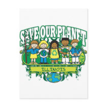 Earth Kids Illinois postcards