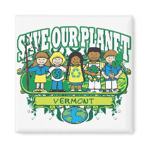 Earth Kids Vermont magnets by greenprideearthkids Earth Kids Vermont magnets