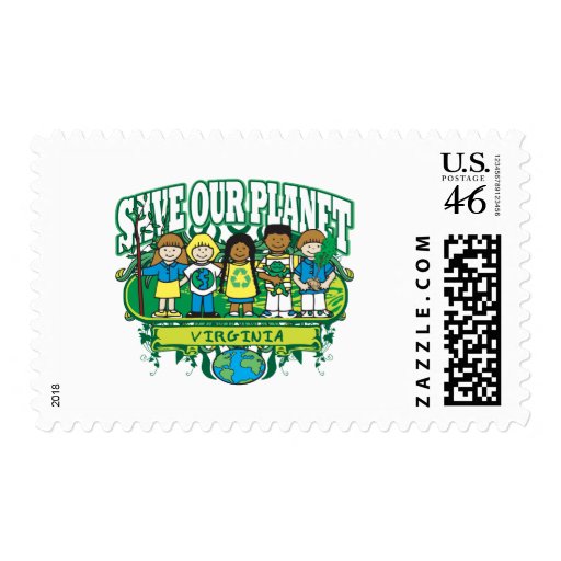 Earth Kids Virginia Postage