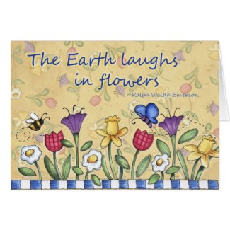 Earth Laughs - Greeting Card