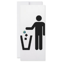 Earth Litter Disposal Rack Cards